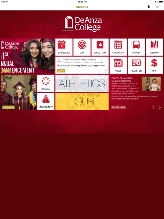 De Anza College iPad  स्क्रीनशॉट