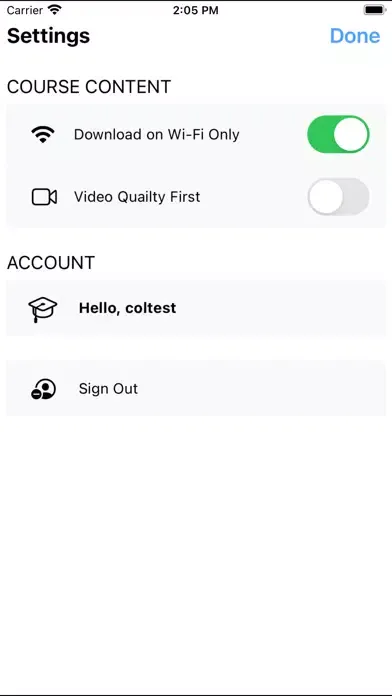 Скриншоты COL Player for iPhone