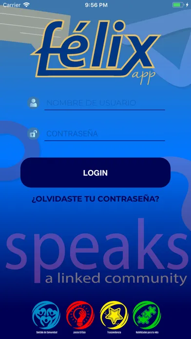 Tangkapan skrin Félix APP