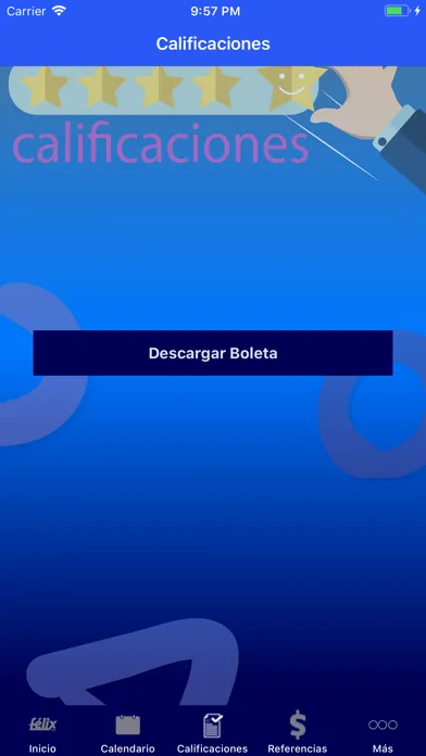 Tangkapan skrin Félix APP