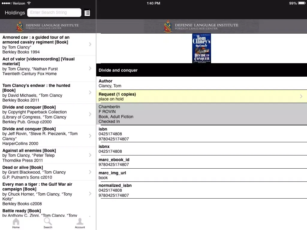 DLIFLC/Aiso Library iPad 应用截图