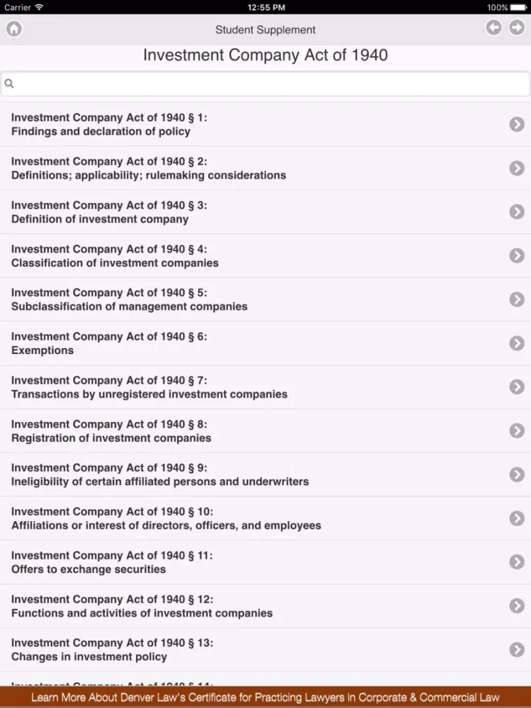 Скриншоты Student Supplement: Federal Securities Laws iPad 