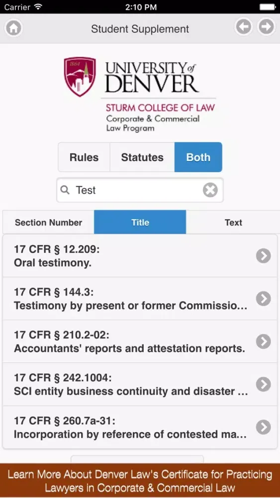 Скриншоты Student Supplement: Federal Securities Laws