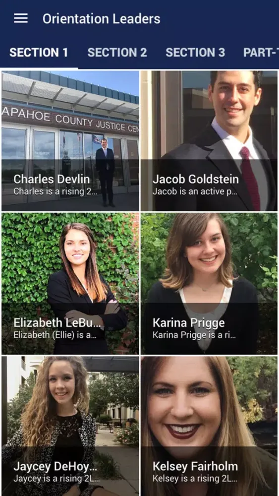 Screenshot di Sturm Law Orientation 2018