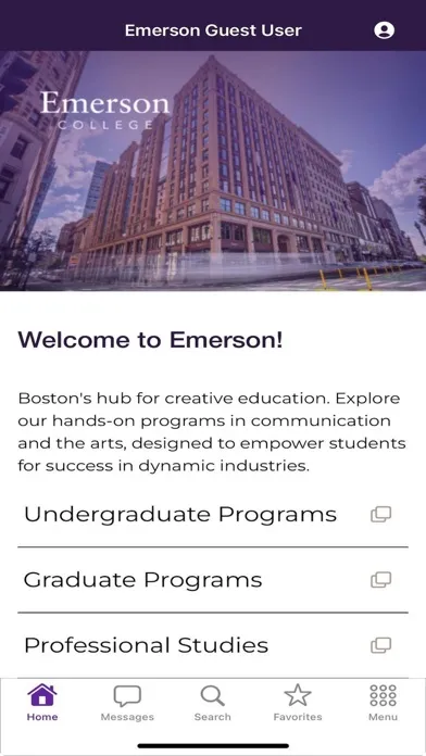 Tangkapan skrin Emerson College