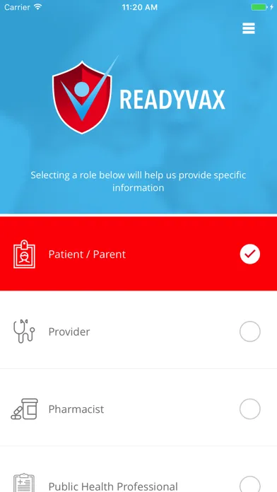 ReadyVax Screenshots