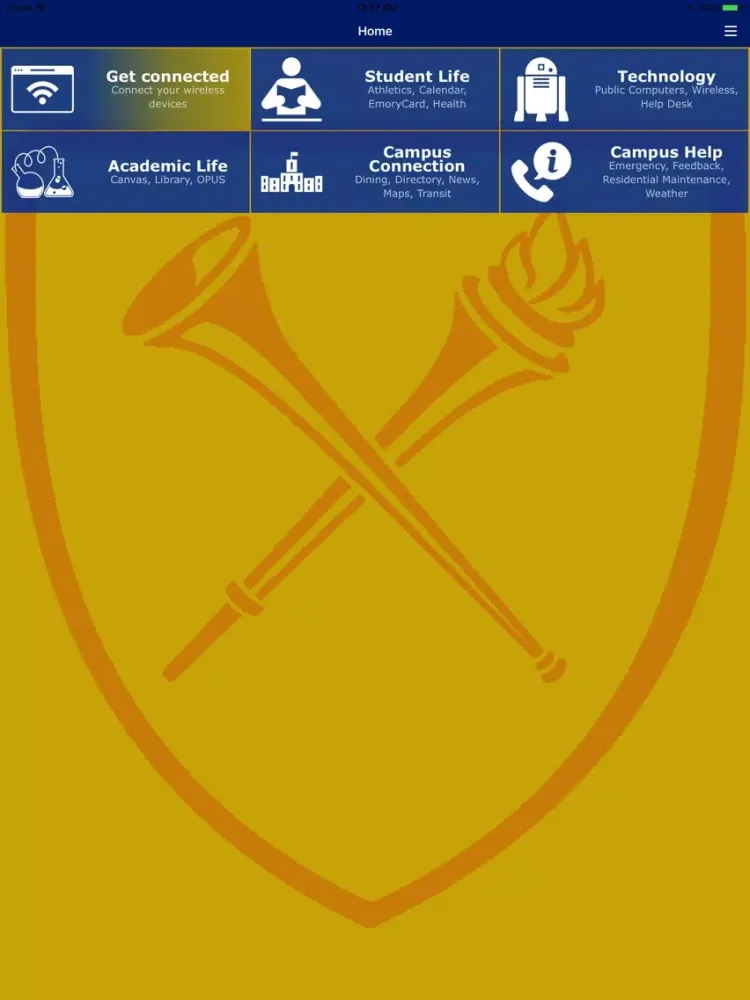 Emory Mobile iPad  スクリーンショット