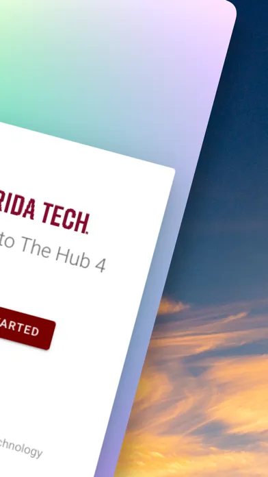Capturas de tela do Florida Tech Hub