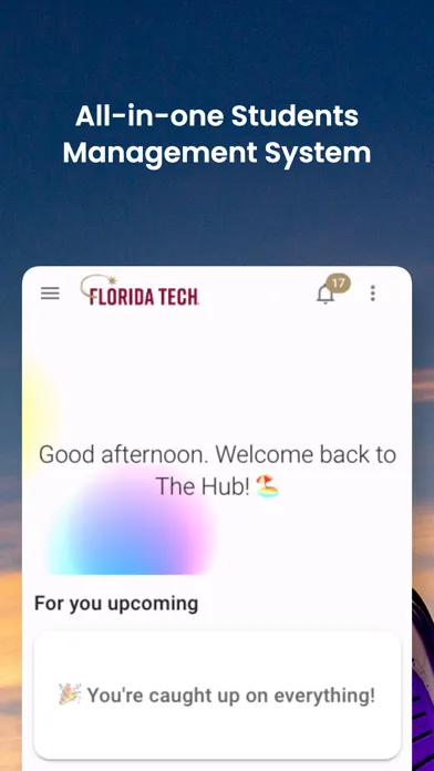 Capturas de tela do Florida Tech Hub