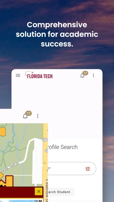Capturas de tela do Florida Tech Hub