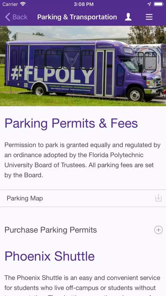 Screenshot di Florida Poly Mobile
