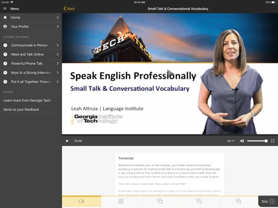 ภาพหน้าจอของ Speak English Professionally iPad 