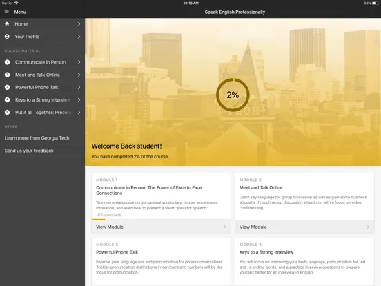 ภาพหน้าจอของ Speak English Professionally iPad 