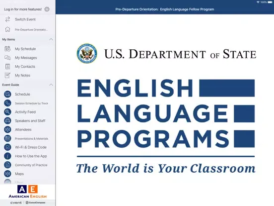 PDO: English Language Programs iPad  Screenshots