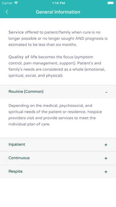 Hospice in a Minute Screenshots