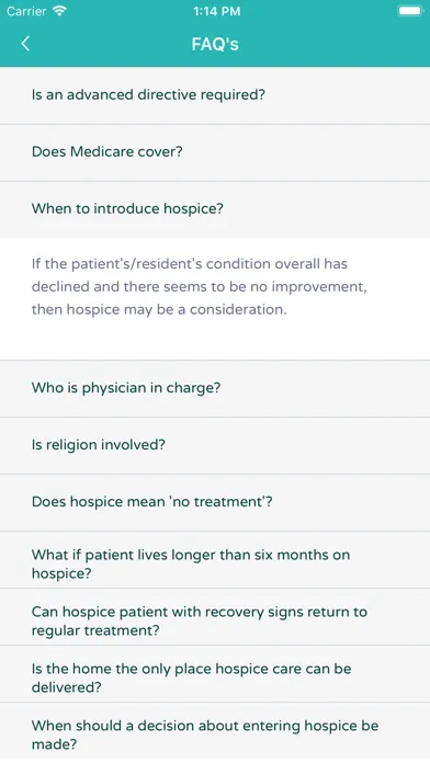 Hospice in a Minute Screenshots