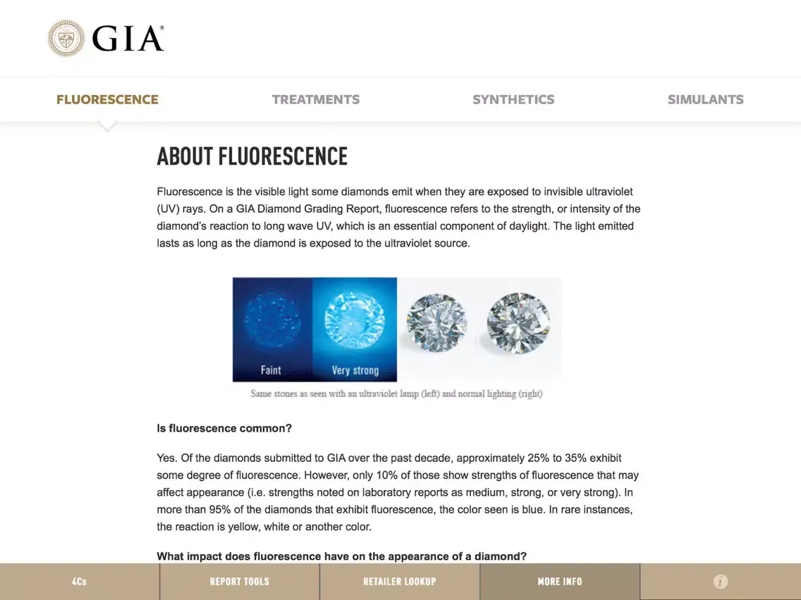 GIA 4Cs for Mobile iPad  Ekran Görüntüleri