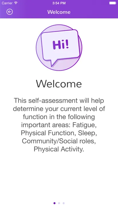 Tangkapan layar Living Life:  Self-assessment