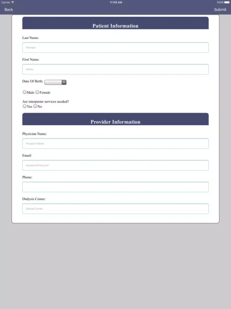 Captures d'écran de AU Health Transplant Referral iPad 