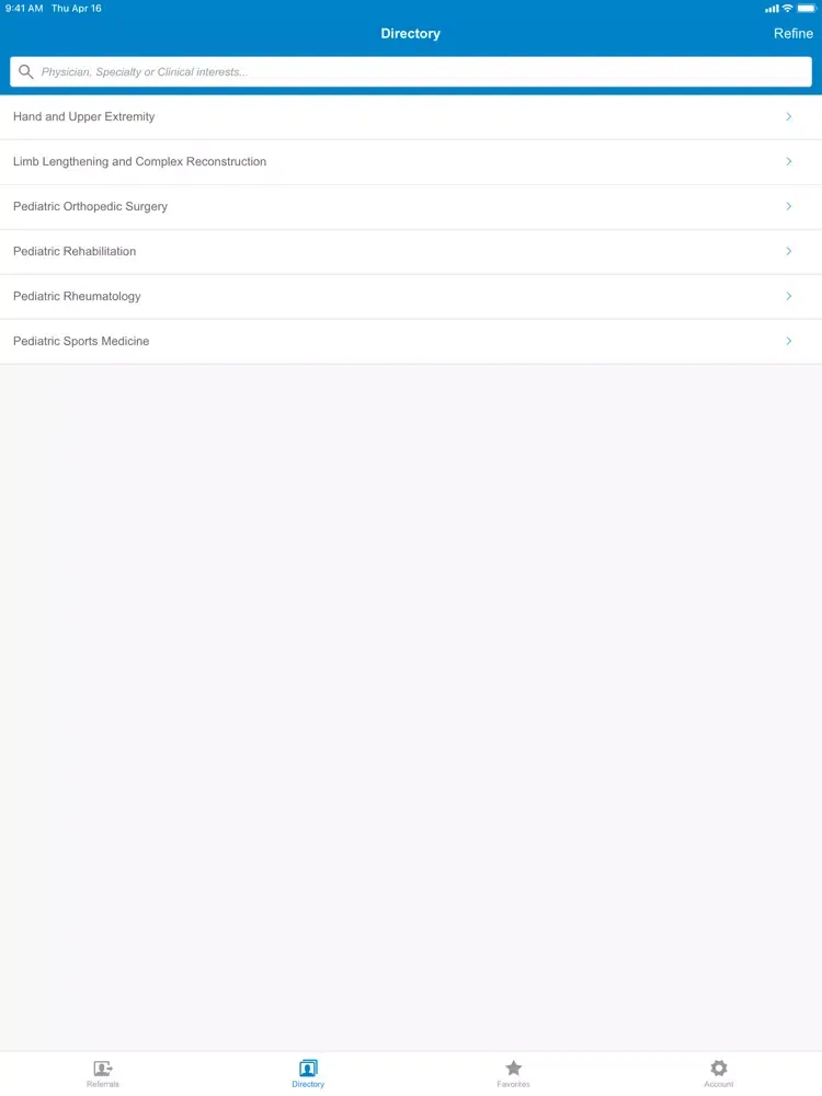 Скриншоты HSS QuickRefer iPad 