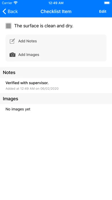 Tangkapan skrin Preservation Checklist