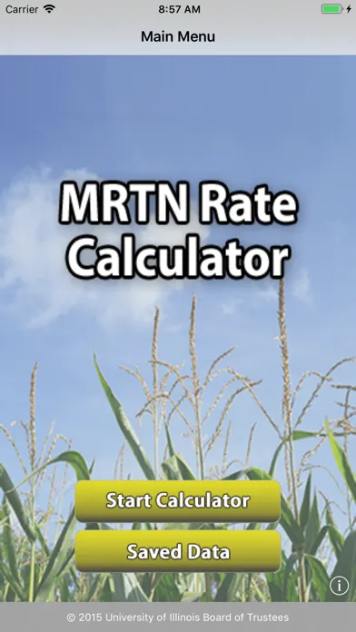 Zrzuty ekranu MRTN Rate Calculator