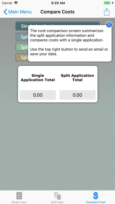 Zrzuty ekranu MRTN Rate Calculator