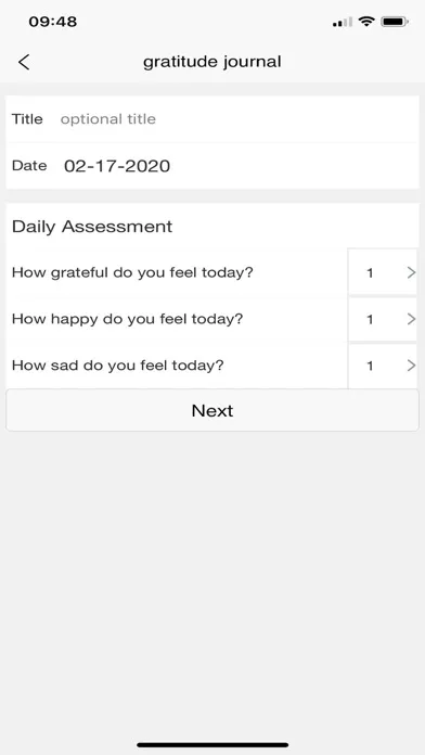 Gratitude Journal IU स्क्रीनशॉट