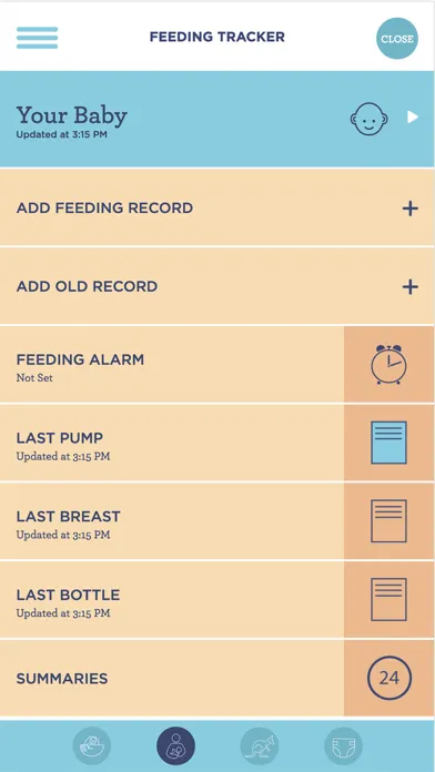 NICU Companion Screenshots