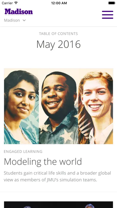 Madison: The Magazine of JMU Screenshots