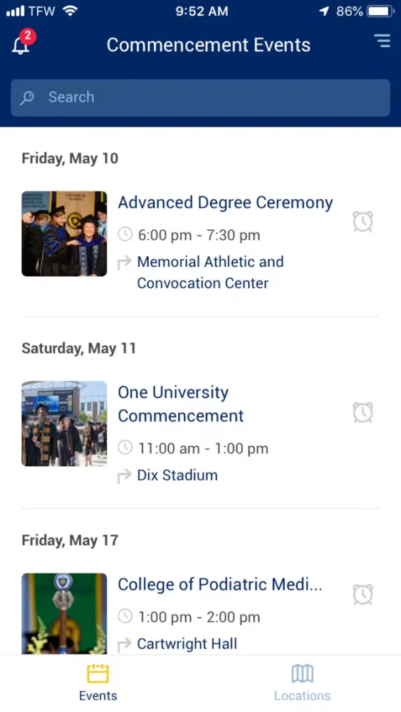 Tangkapan skrin KSU Commencement