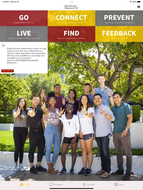 Tangkapan layar USC - Keck School of Medicine iPad 