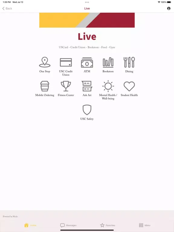 Tangkapan layar USC - Keck School of Medicine iPad 
