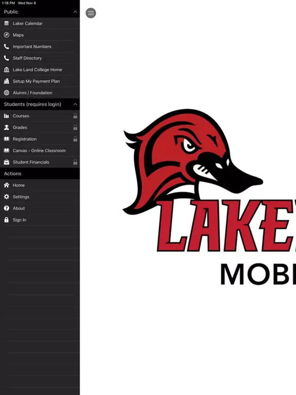 Laker Mobile iPad  سکرین شاٹس