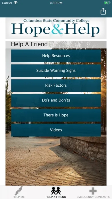 Columbus State Hope & Help Screenshots