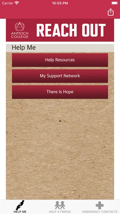 Zrzuty ekranu Antioch College Reach Out