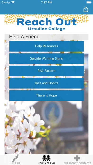 Capturas de pantalla de Ursuline College Reach Out