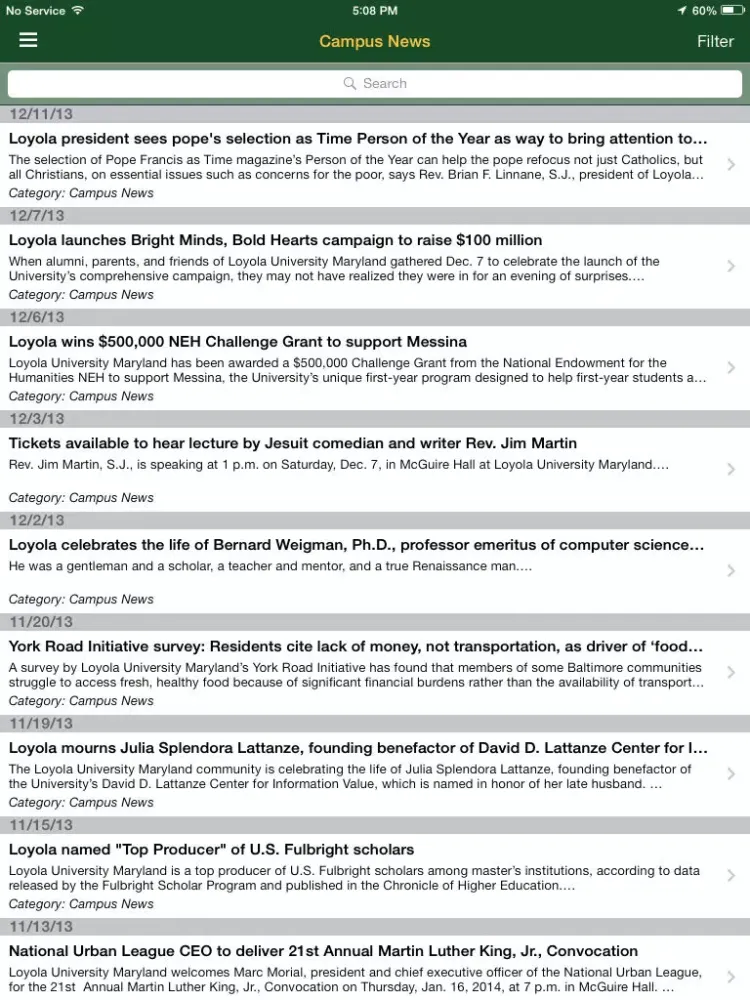 The Loyola App (Maryland) iPad  স্ক্রিনশট