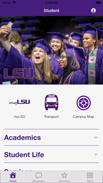 LSU Mobile Screenshots