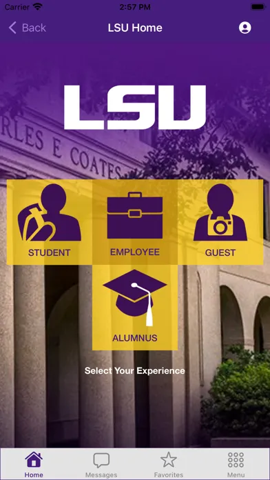 LSU Mobile Screenshots