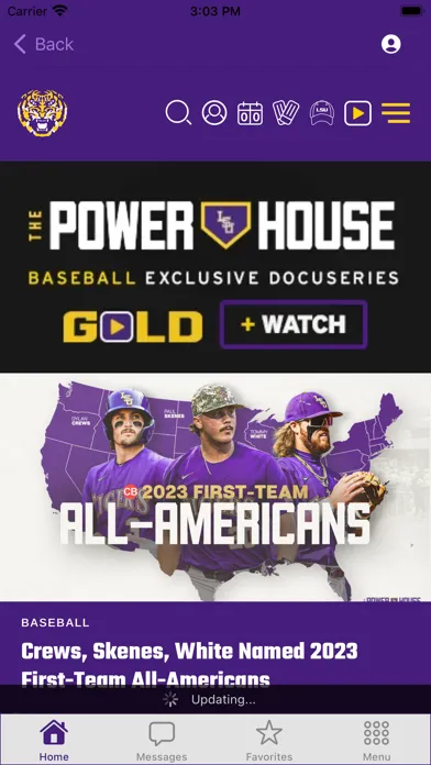 LSU Mobile Screenshots