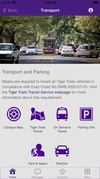 LSU Mobile Screenshots