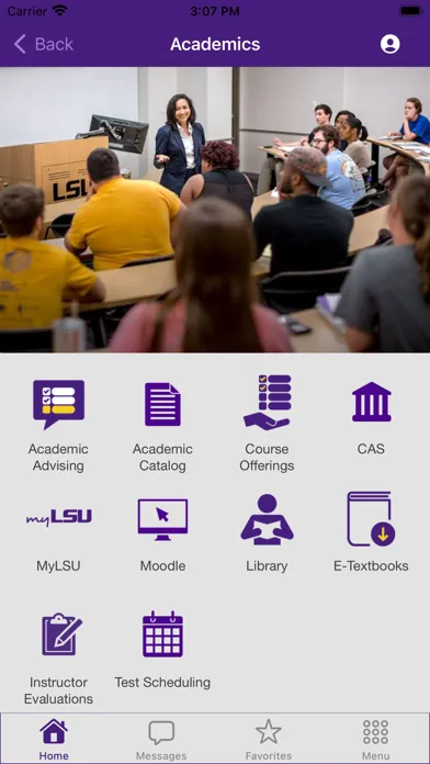LSU Mobile Screenshots