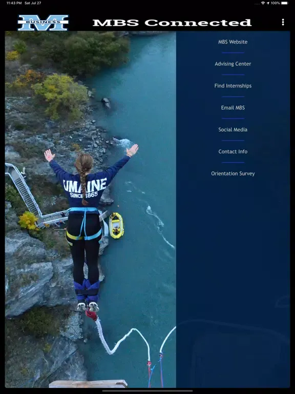 Capturas de tela do MBS Connected iPad 