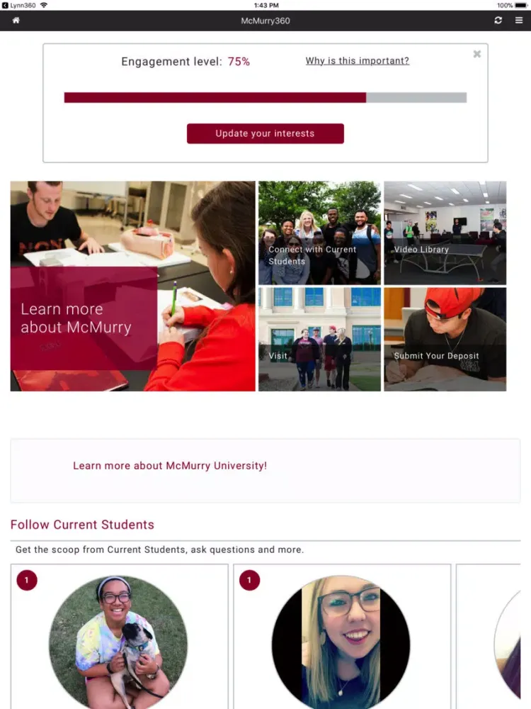 McMurry360 iPad  سکرین شاٹس