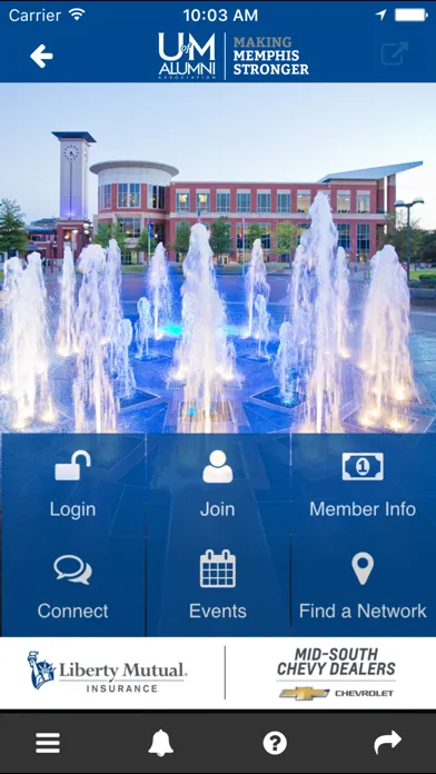 UofM Alumni Screenshots