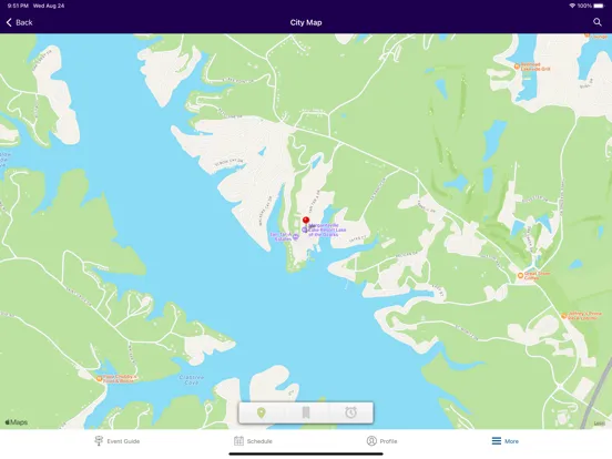 Ảnh chụp màn hình của MOREnet Events iPad 