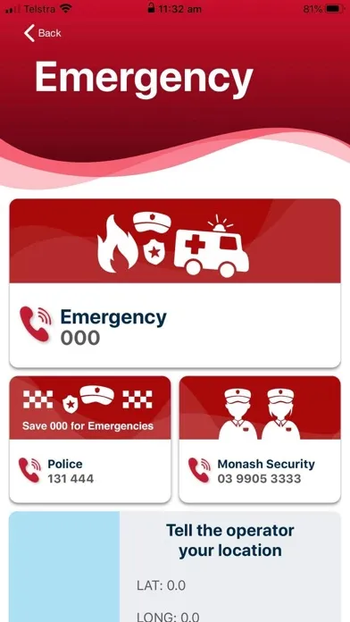 Tangkapan layar Monash bSafe