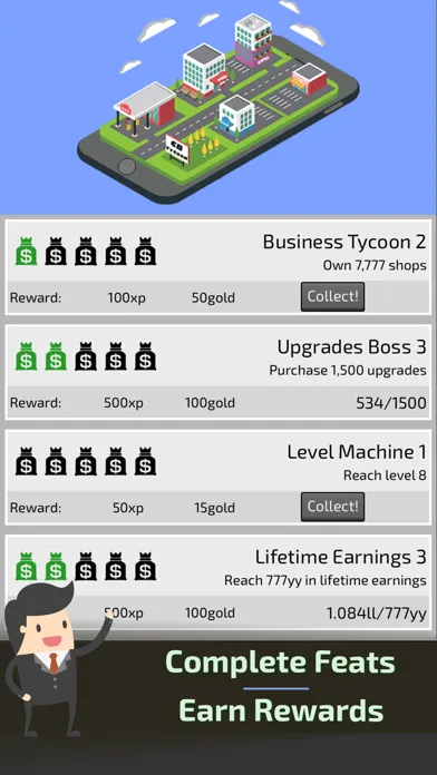 Ảnh chụp màn hình của Clicker Business Tycoon