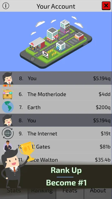 Ảnh chụp màn hình của Clicker Business Tycoon